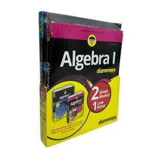 Algebra I for Dummies Book and Workbook Bundle by Mary Jane Sterling New